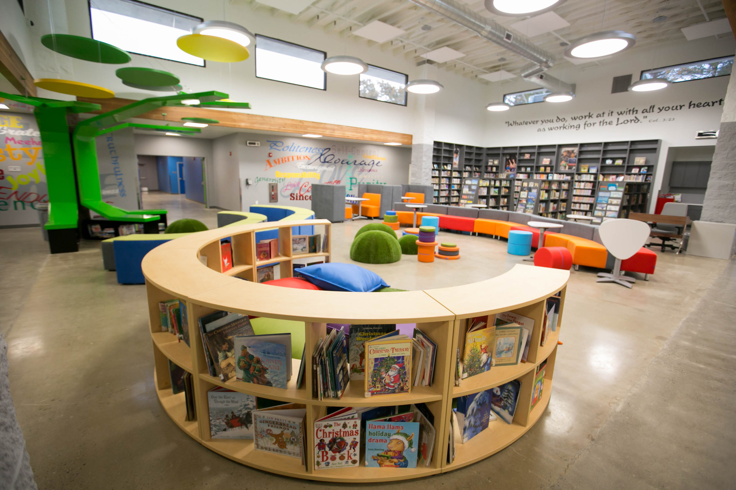 Turlock Christian Elementary Library Shelving
