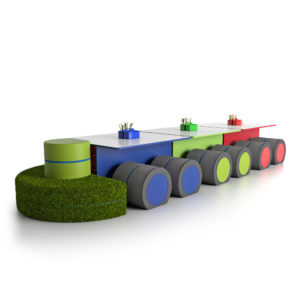 STEAMSPACE<span class="trade"></span> T-Table Collection (with Caboose)