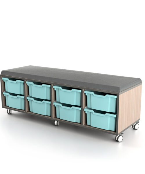 STORE AND DRAW™ Upholstered Caddy (8 Tub)