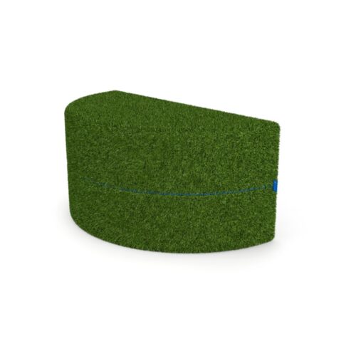 NN Half Round Medium Ottoman Grassy Textile 39x18H