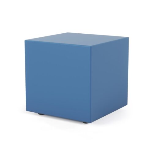 NN26 Coated Outdoor Circle Block Ottoman 18H